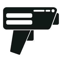 Gun control speed icon simple vector. Vehicle tool speed vector