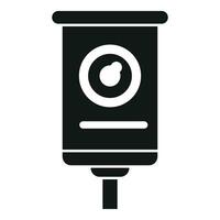 Cam road traffic icon simple vector. Warning road cam vector