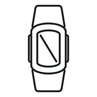 Display digital device icon outline vector. Armlet tech vector