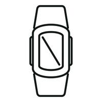 Display digital device icon outline vector. Armlet tech vector