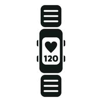 Fitness band icon simple vector. Fitbit device vector