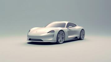 AI generated Futuristic sports vehicle car in the abstract style background photo