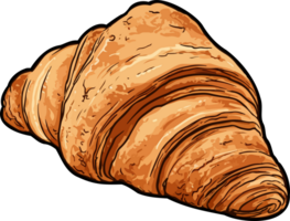 ai genererad croissant ClipArt design illustration png