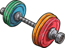 AI generated Dumbbell clipart design illustration png