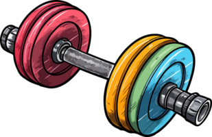 AI generated Dumbbell clipart design illustration png