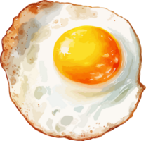 AI generated Fried egg clipart design illustration png