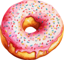 AI generated Doughnut clipart design illustration png