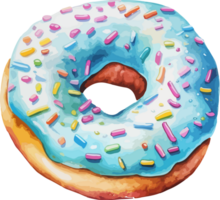 AI generated Doughnut clipart design illustration png