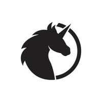 unicornio logo icono, vector ilustración diseño