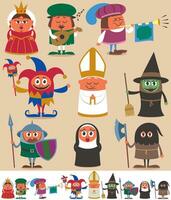 medieval personas 2 vector