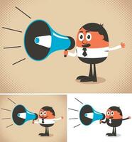 Megaphone Speaker Set vector