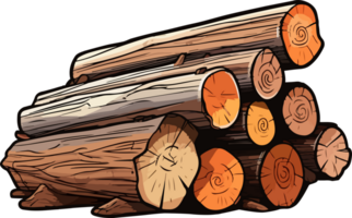 AI generated Lumber clipart design illustration png