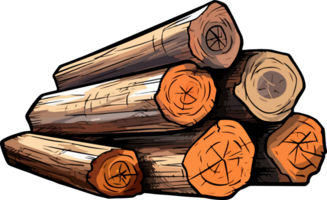 AI generated Lumber clipart design illustration png
