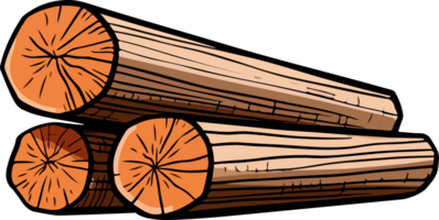 AI generated Lumber clipart design illustration png