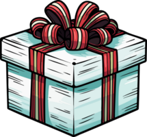 AI generated Present box clipart design illustration png