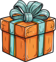 AI generated Present box clipart design illustration png