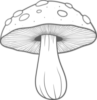 ai généré champignon clipart conception illustration png