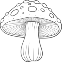 AI generated Mushroom clipart design illustration png