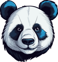 ai généré Panda tête clipart conception illustration png