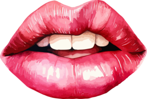 AI generated Woman lips clipart design illustration png
