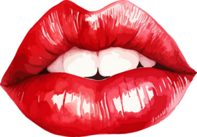 ai generado mujer labios clipart diseño ilustración png