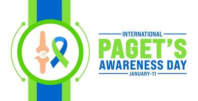 Paget's Awareness Day background design template use to background, banner, placard, card, book cover,  and poster design template with text inscription and standard color. vector illustration.