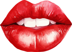 ai generado mujer labios clipart diseño ilustración png