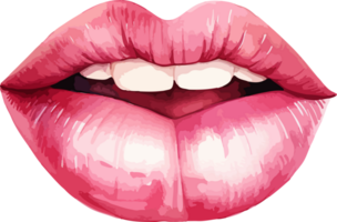 ai generado mujer labios clipart diseño ilustración png