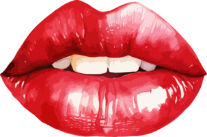 AI generated Woman lips clipart design illustration png