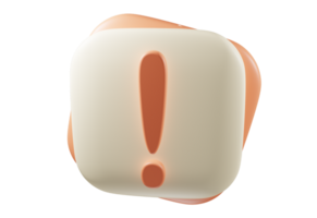 signo de exclamación 3d png