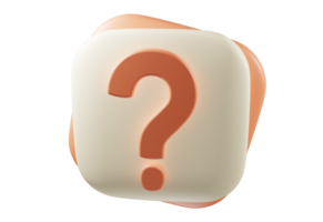 signo de interrogación 3d png