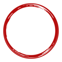 Zen Circle Icon Symbol on the Red Color. Zen Illustration for Logo, Art Frame, Art Illustration, Website or Graphic Design Element. Format PNG