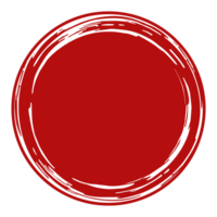 Zen Circle Icon Symbol on the Red Color. Zen Illustration for Logo, Art Frame, Art Illustration, Website or Graphic Design Element. Format PNG