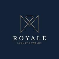 Creative luxury diamond logo template design. Logo for business, jewelry, brand and company. vector