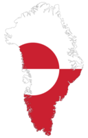 Greenland map. Map of Greenland with Greenland national flag. png