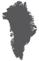 Greenland map. Map of Greenland in grey color png