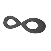 3d geven icoon van een zwart rubber oog masker vaak gebruikt door dieven png