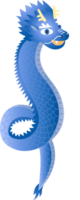 een blauw draak png