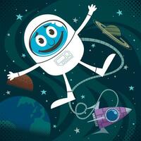 Space Fun Cartoon vector