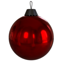 en röd jul boll på en transparent bakgrund png