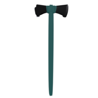 a green axe on a transparent background png