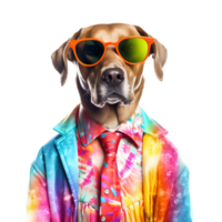 AI generated Cute and happy dog on transparent background PNG, easy to use. png