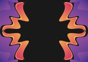 abstract background with memphis waves vector