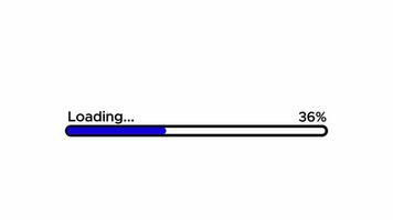 Loading video motion animation