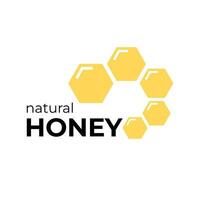 Honey logo design. Vector illustration