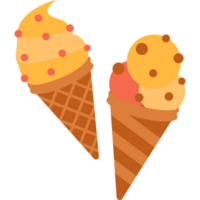 illustrazione del cono gelato png