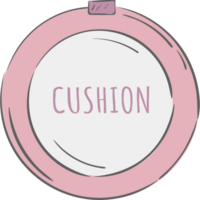 maquillage coussin griffonnage illustration png