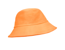 Orange bucket hat PNG transparent