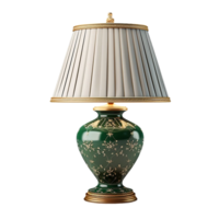 ai generiert Grün Charismen Tabelle Lampe isoliert auf ein transparent Hintergrund png