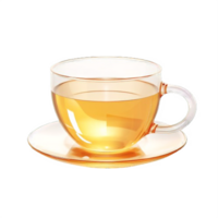 ai gerado transparente chá copo com chá isolado em transparente fundo png